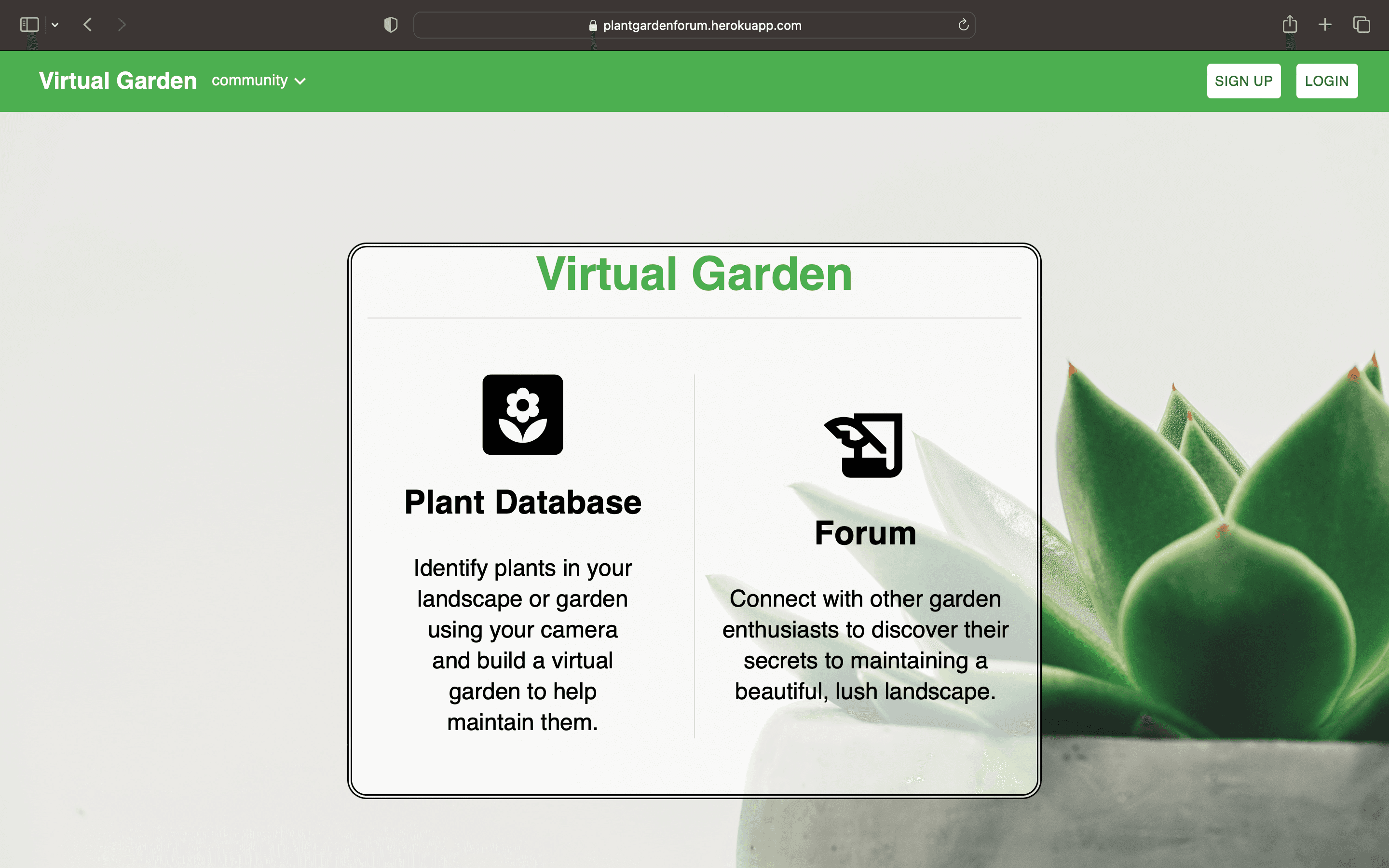 Virtual Garden